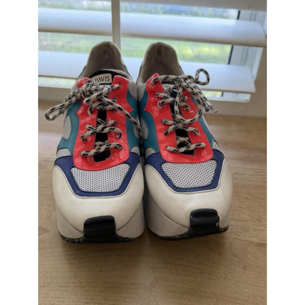 Ruthie Davis Platform Sneakers Colorful Spiked Sz 39‎ US 8.5 READ - Picture 2 of 8